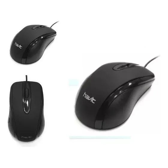 Mouse Optico Havit Usb Negro 1000 Dpi Modelo Hv-ms753 Nuevo