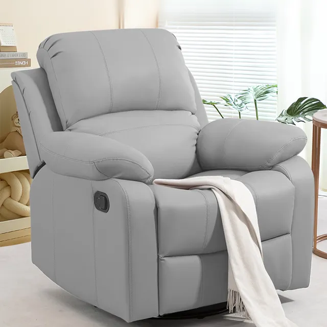 Silla Sillón Reclinable Mecedor Giratorio Reposapiés Ouo 008