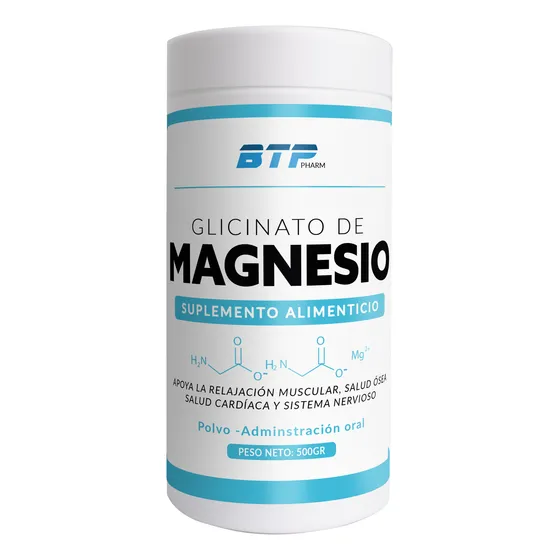 Glicinato De Magnesio En Polvo 500g - 100% Puro