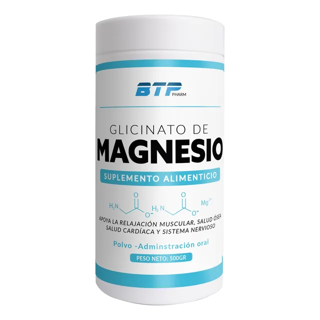 Glicinato De Magnesio En Polvo 500g - 100% Puro