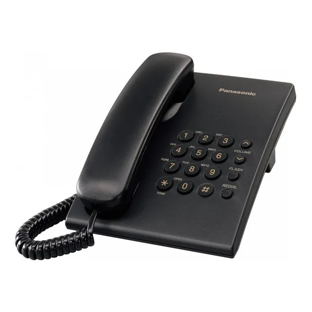 Telefono Panasonic Casa Oficina Kx-ts500mx Negro Y Blanco