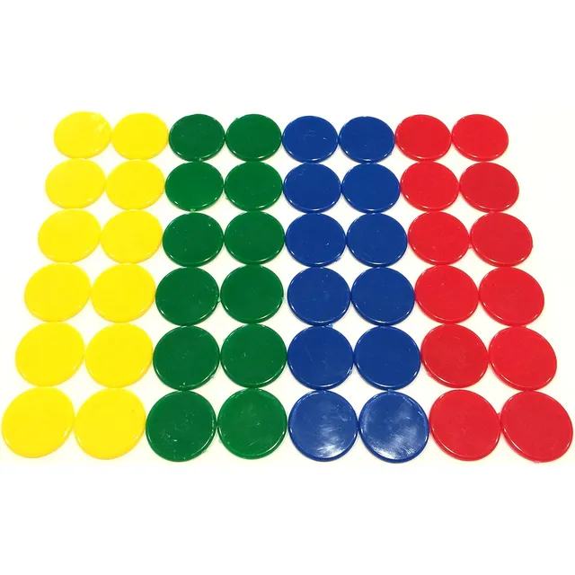 Fichas De Juego De Plástico Duro En 4 Colores, 48 Piezas