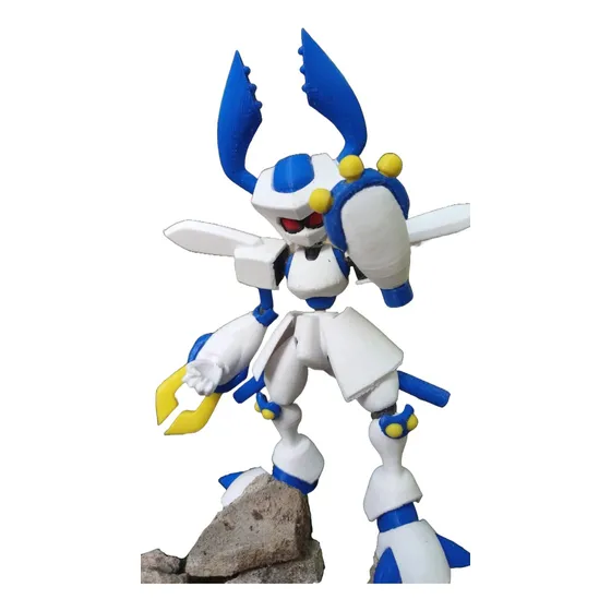 Medabots Rokusho Articulado Figura Muñeco Pixelados_