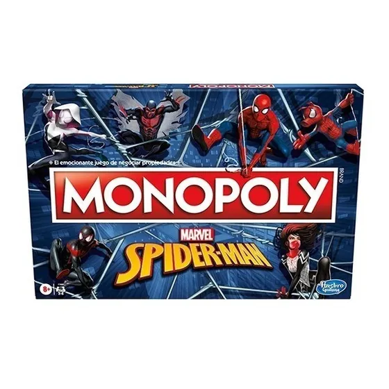 Juego De Mesa Monopoly Marvel Spiderman Hombre Araña Hasbro