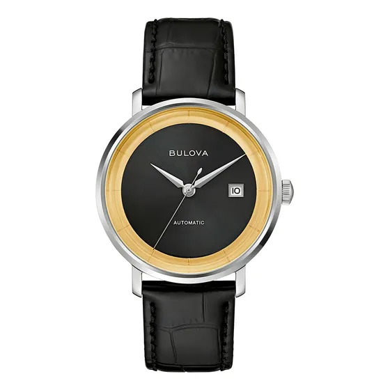 Relógio Bulova Frank Sinatra Automático Edição Limitada Cor da correia Dourado Cor do bisel Prateado Cor do fundo Preto