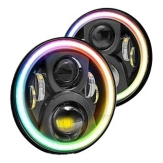 Par De Faros Led Wrangler Vocho Para Jeep Rgb Drl Bluetooth Par De Faros Led Wrangler Vocho Para Jeep Rgb Drl Bluetooth