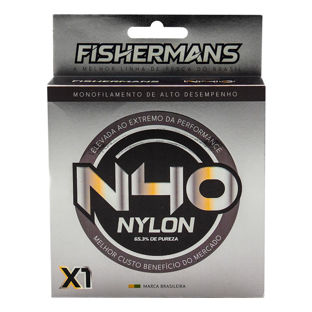Linha De Pesca Fishermans Monofilamento N40 X1 300 Metros Transparente 0.37mm 300 Metros