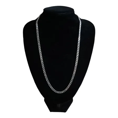 Collar Plata Fina Italiana 925 - Cadena Hombre Grumet