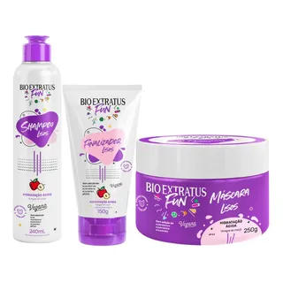 Kit Fun Lisos Linha Completa Bio Extratus Kit Fun Lisos Linha Completa Bio Extratus