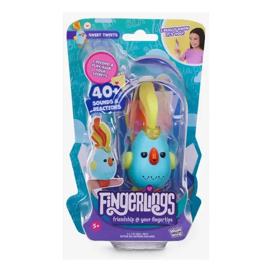 Fingerlings Sweet Tweets Pajarito Interactivo Celeste 3132