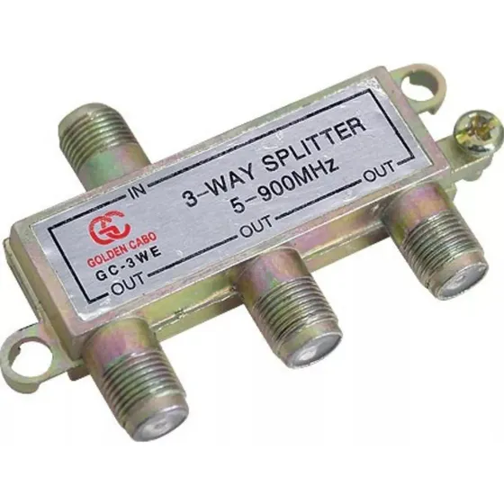 Divisor Splitter Coaxial 1x3 Saidas - Vhf Uhf Net Tv Cabo