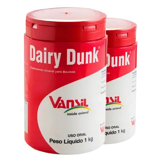 Dairy Dunk Suplemento Mineral P/ Bovinos 1kg - Vansil Dairy Dunk Suplemento Mineral P/ Bovinos 1kg - Vansil
