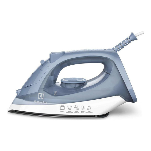 Ferro De Passar Seco E Vapor Electrolux Efficient Base Antiaderente Vapor Vertical Extra 1... Ferro De Passar Seco E Vapor Electrolux Efficient Base Antiaderente Vapor Vertical Extra 1...