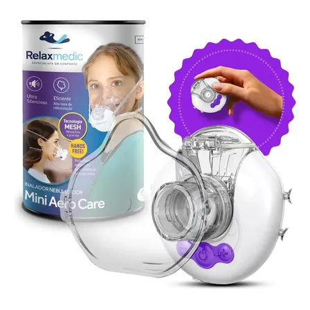 Inalador Nebulizador Silencioso Mãos Livres Relaxmedic Cor Branco