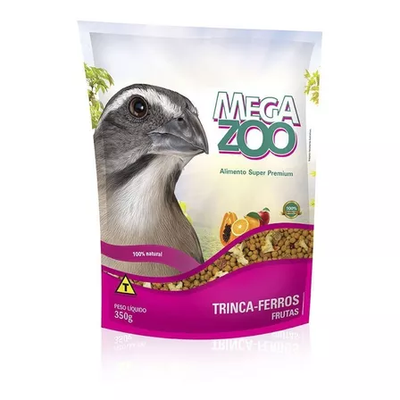 Ração Megazoo Para Trinca Ferro Com Frutas  - 350 G