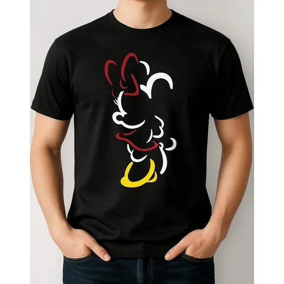 Playera Unisex Minnie Mouse Silueta