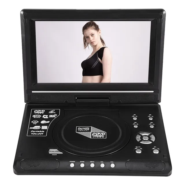 Dvd Móvil Portátil De 9,8 Pulgadas Con Reproductor Mini Tv H
