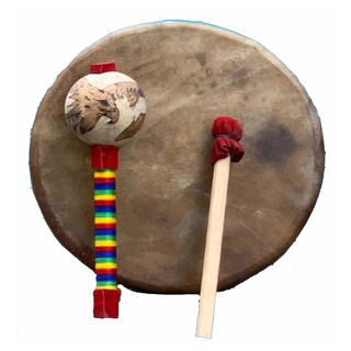 Oferta Juego De Tambor 30 Cm Y Sonaja Para Temazcal Oferta Juego De Tambor 30 Cm Y Sonaja Para Temazcal