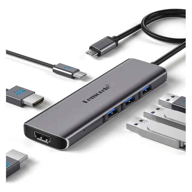 Lemorele Tc73-plus Hub Usb 6 Puertos 3.0 15cm