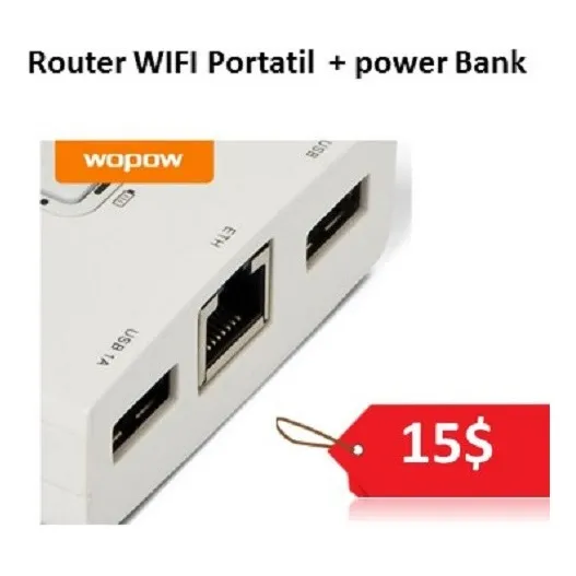 Cargador Power Bank 5200 Mah + Router Wifi