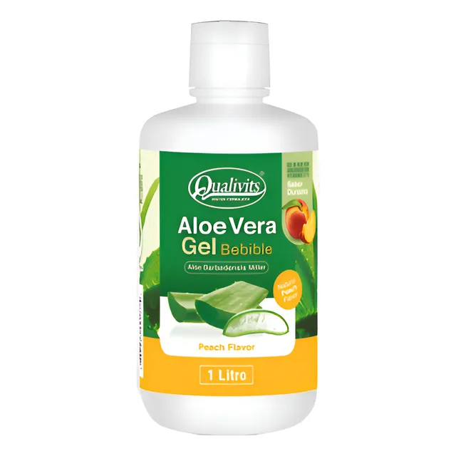 Aloe Vera Gel Bebible Durazno Qualivits  1 Litro