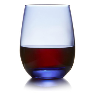 Copas De Vino Sin Tallo Multiusos Libbey Classic Blue, 15,25 Copas De Vino Sin Tallo Multiusos Libbey Classic Blue, 15,25