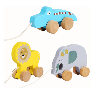 Cocodrilo Carrito De Madera Con Forma De León Y Cocodrilo Cocodrilo Carrito De Madera Con Forma De León Y Cocodrilo