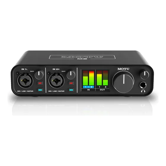 Interface De Áudio Motu M2 2x2 Usb-c Com Ess Sabre32 Ultra D