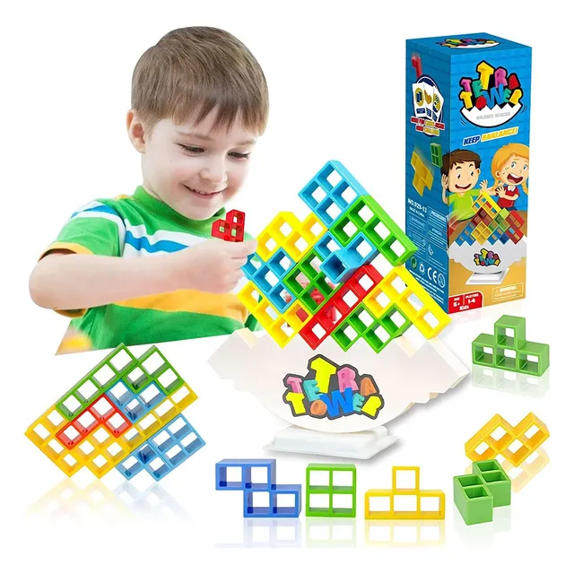 Brinquedo Blocos De Construção Tetra Jogo Empilhe Infantil