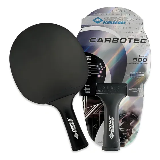 Raqueta de ping pong Donic Schildkrot Carbotec 900 negra FL (Cóncavo)