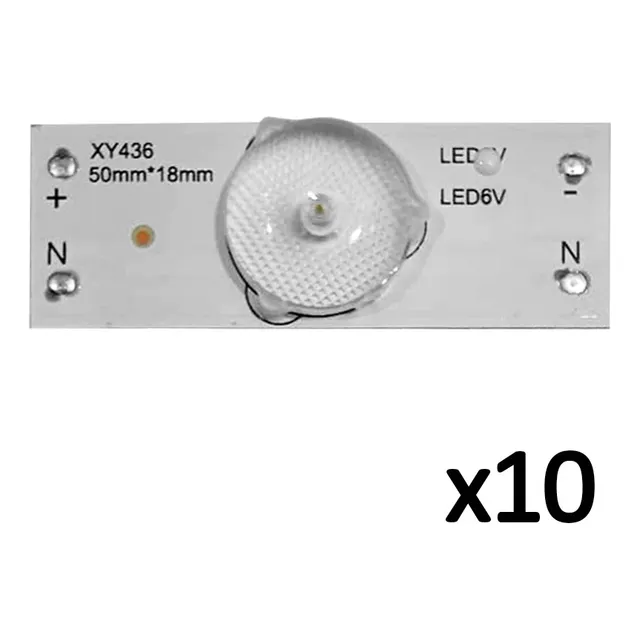 Led Smd Universal 6v Lente Convexo Reparación Tv 32  A 65 