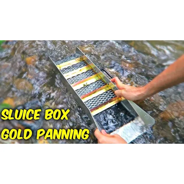 Sluice Box Draga Alfombra Lavar Oro Criba Canaleta T. Fisica