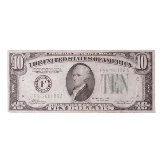 Billete De 10 Dolares 1934 A Excelente Estado