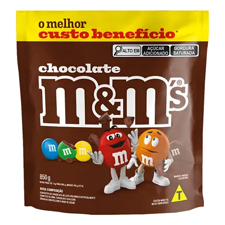 Confeito De Chocolate Ao Leite 850g M&m's