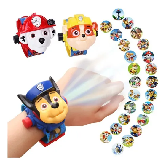 Reloj Proyector Imagen Digital Paw Patrol Patrulla Chase