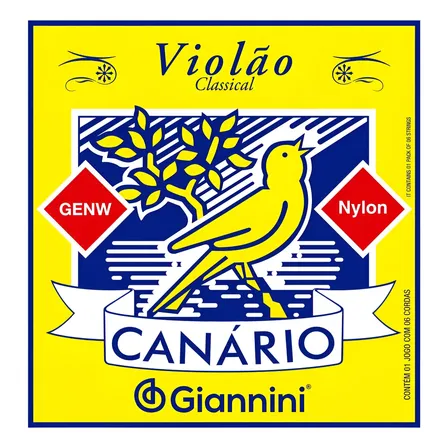 Encordoamento Giannini GENW 5921 para Violão Nylon com 6 Cordas