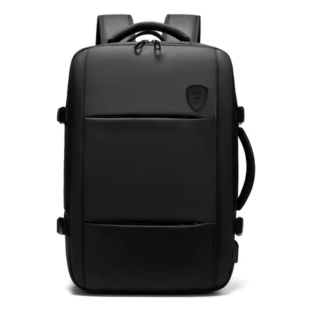 Mochila Para Viaje Impermeable Expandible 29l - 39l | Ebrand Color Negro Diseño De La Tela Liso