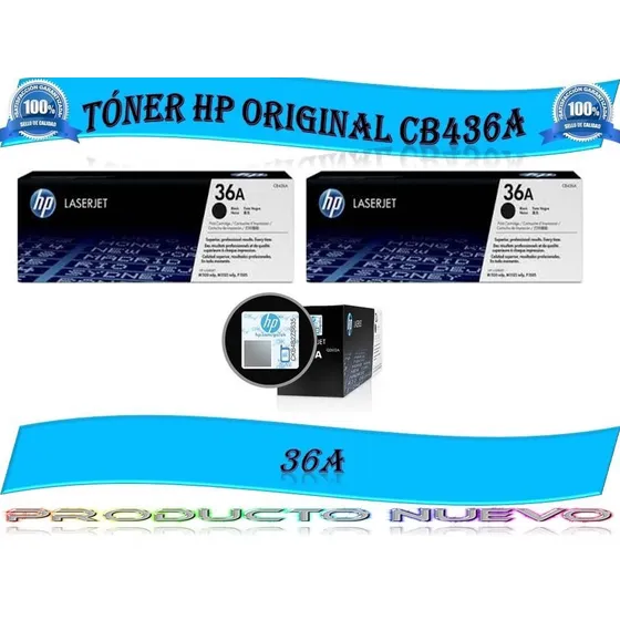 Cartucho Original De Tóner Negro Hp 36a Laser Jet (cb436a)