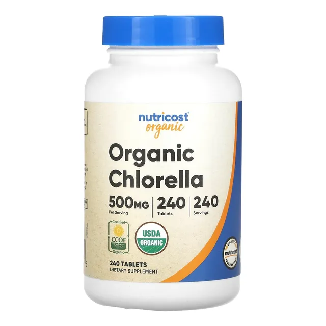 Nutricost Orgánico  Chlorella 500mg- 240cps