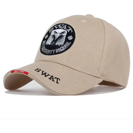 Boné Tático Estilo Policia Americana Aba Curva Fecho Velcro