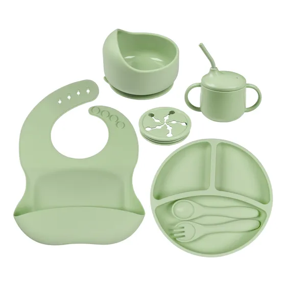 Plato Infantil Bebés Vajilla De Comida De Silicona A Salvo