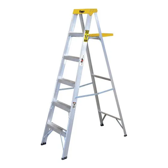 Escalera Tijera Aluminio Profesional 4 Esc 120kg 1.54m Byp