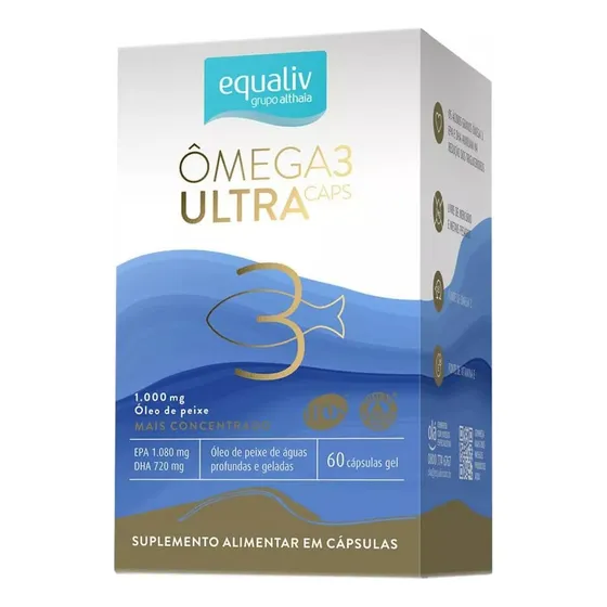 Omega 3 Ultra Equaliv 1000mg 60x Sem Mercúrio +concentrado