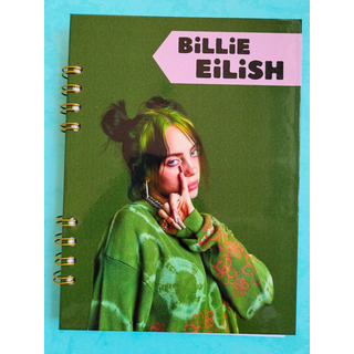 Libreta Cantante Billie Eilish/ Pasta Dura/ 100 Hojas Libreta Cantante Billie Eilish/ Pasta Dura/ 100 Hojas