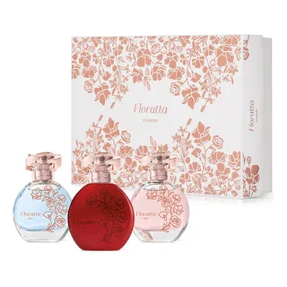 Kit 3 Perfumes Floratta Flowers 75ml Boticário