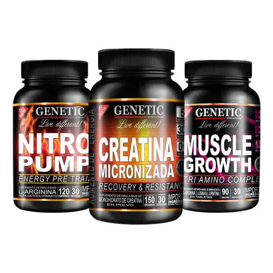 Músculos Definidos Arginina + Creatina + Aminoácidos Genetic