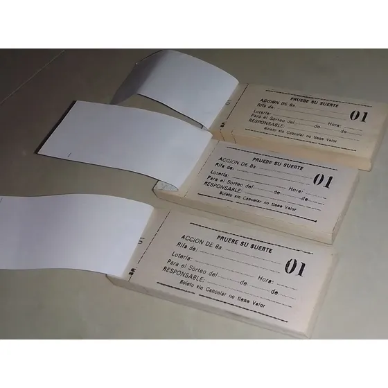 Talonario Rifa Sorteos 3x5$ De 100 Números 