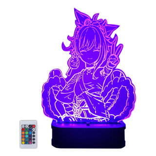 Velador Aniyuki Genshin Impact 3d Led 16 Colores Velador Aniyuki Genshin Impact 3d Led 16 Colores