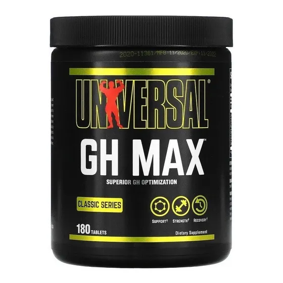 Suplemento em comprimidos Universal Nutrition GH Max l-arginina alfa-cetoglutarato GH Max em pote 180 un