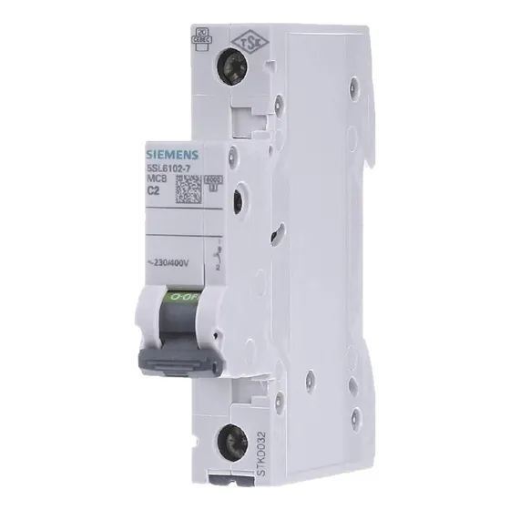 Int Termomag Riel 230/400v 6ka 1 P C 2a Siemens 5sl6102-7c
